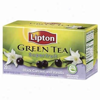 Lipton Green Tea, Superfruits, Black Current & Vaniilla