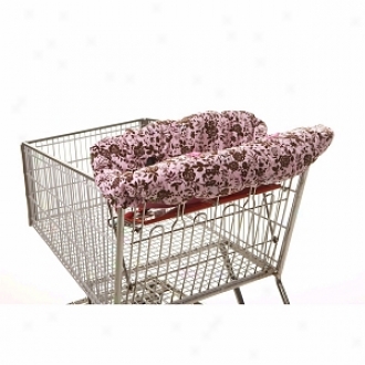 Little Luxe Shopping Cart & High Chair Cover - Pink & Brown Floral