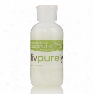 Livpurel Organics Natural Revitalizing 100% Pure Coconut Oil Moisturizer For Face And Body