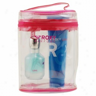 Love By Roxy Set-edt Spray 1.7 Oz, Body Lotion 5 Oz For Women