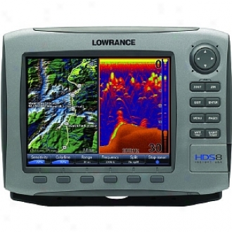 Lowrance Hds8 Insight Usa 83/200 Khz Fishfinder Model 000-0140-06