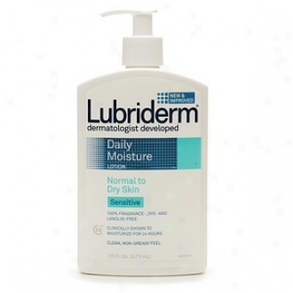 Lubriderm Daily Moisture Dermatologist Developed Lotion, Normal To Dry Ski  Sensitive , Seriously Sensitif