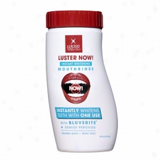Luster Now!  Instant Whitening Mouth Wash, Mint Zest