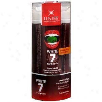 Luster Premium White 7 Power White Toothpaste, Clean Mint