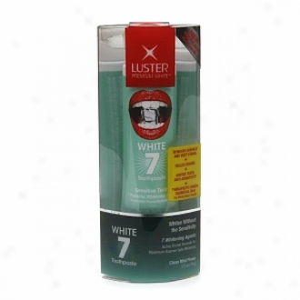 Luster Premium White 7 Sensitive Toothpaste, Clean Mint