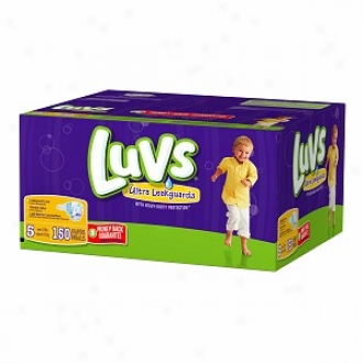 Luvs Diapers With Ultra Leakguards, Economy Plus Pack, Size 5, 27+ Lbs, 150 Ea