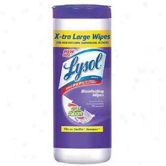 Lysol Dual Action X-tra Large Disinfecting Wipes, Citrus