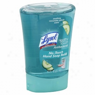 Lysol Healthy Touch Hand Antibacterial Soap Refill, Cucumber Splash