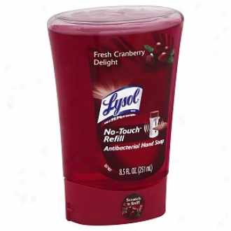 Lysol Healthy Handle Hand Antibacterial Soap Refill, Fresh Cranberry Delight