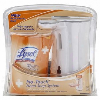 Lysol Healthy Touch /no-touch Hand Soap System Starter Kit, White, Original