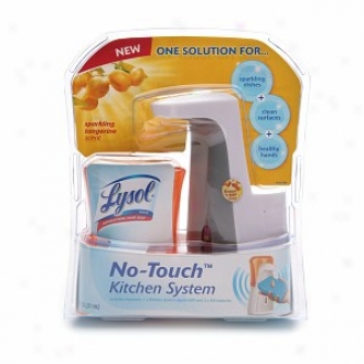 Lysol No Touch Kitchen System Starter Kit,-Tangerine