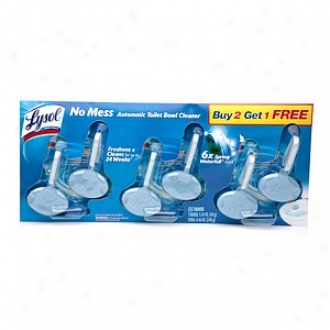 Lysol Toilet Bowl Cleaner, Automatic Disc, Buy 2, Get 1 Free, Spring Waterfall