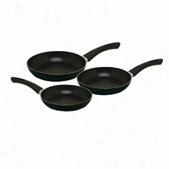 Magefesa Vitalia Aluminum Fry Pan Set, 7 Inch, 8 Inch & 9.5 Inch