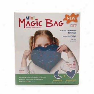 Magic Bag Mini Thermotherapeutic Pack For Children, 2 Desings, Heart And Moon Tax Shapes