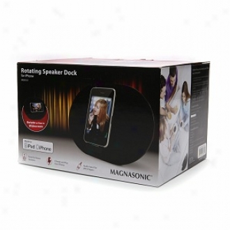 Magnasonic Rotating Speaker Dock For Iphone Modwl Dsc-midk101