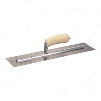 Marshalltown 4in X 14in Finishing Trowel With Curved Wood Handle Mxs64