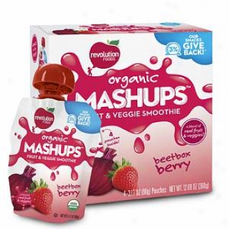 Mash Ups Organic Squeezable Fruit & Veggie, Beetbox Berry