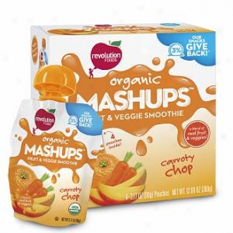 Mash Ups Organic Squeezable Fruit & Veggie, Carroty Chop