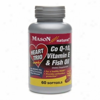 Mason Natural Heart Trio, Co Q-10, Vitamin E & Fish Oil, Softgels