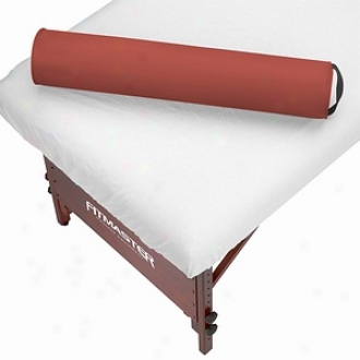 Master Massage Spamaster Essentials Round Bolster 6 Inch, Mountain Red