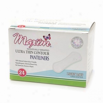 Maxim Hygiene Products Natural Ultra Thi nPantiliners, Light Days, Unscented