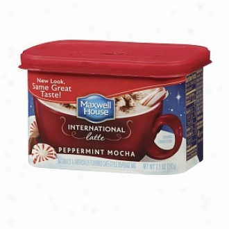 Maxwell House International Cafe Cafe-stgle Beverage Be ~ed, Peppermint Mocna Latte