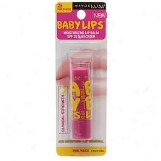 Maybelline Baby Lips Moisturizing Lip Balm Sppf 20 Sunscreen, Pink Punch