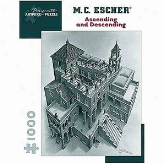 Mc Escher Asending And Descending Puzzle 1000 Pcs  Ages 12 And Up