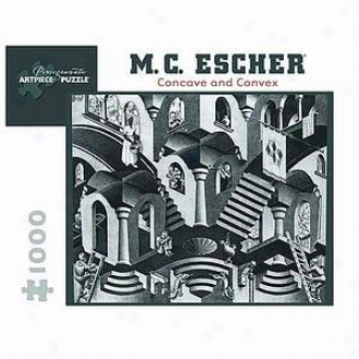 Mc Escher Concave Ad Convex Puzzle 1000 Pcs  Ages 12 Anr Up