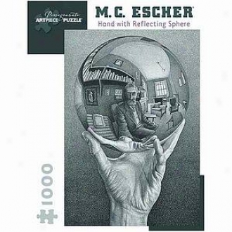 Mc Escher Hand With Reflecting Sphere Puzzle 1000 Pcs  Ages 12 And Up