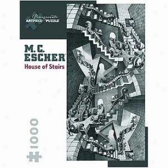 Mc Escher House Of Stairs Puzzle 1000 Pcs  Ages 12 And Up