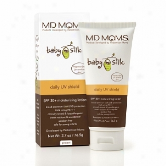 Md Moms Baby Silk Daily Uv Shield Moisgurizing Lotion Spf 30+, Fragrance Free