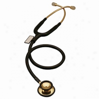 Mdf Instruments Md One 22k Gold Stainless Steel Dual Head Stethoscope Noir Black