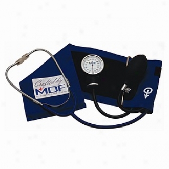 Mdf Instruments Professional Aneroid Sphygmomanometer W Attached Stethoscope Purple