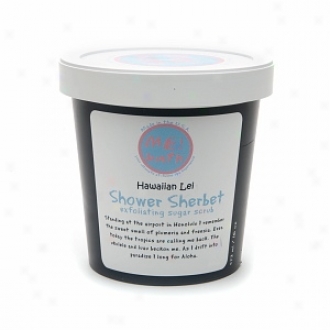 Me! Batu Shower Sherbet Exfoliating Sugar Scrub, Hawqiian Lei