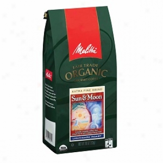 Melitta Fair T5ade Organic Gourmet Ground Coffee, Sun & Moon Roast