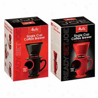 Melitta Prompt Set Joe Single Cup Coffee Brewer With Ceramic Mug
