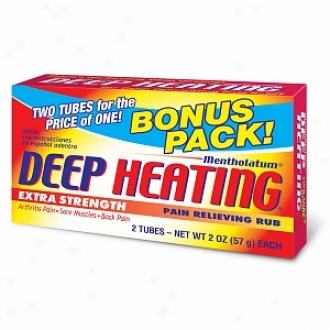 Mentolatum Deep Heating Unusual Strength Pain Relieving Rub