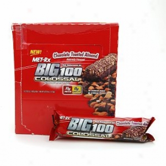 Met-rx Big 100 Colossal Meal Replacement Bars, Chocolate Toasted Almond