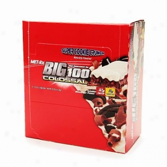 Met-rx Big 100 Colossa lMeal Replacement Bars, Super Cookie Crunch