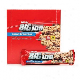 Met-rx Big 100 Meal Replacement Bars, Chocolate Chip Cookie Dough