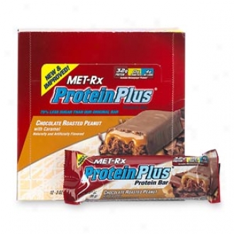Met-rx Protein Plus Bars, Chocolate Roasted Peanut With Caramel