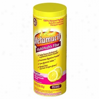 Metamucil Sugar Free Multihealth Fiber Texture Powder, Pink Lemonade Smooth