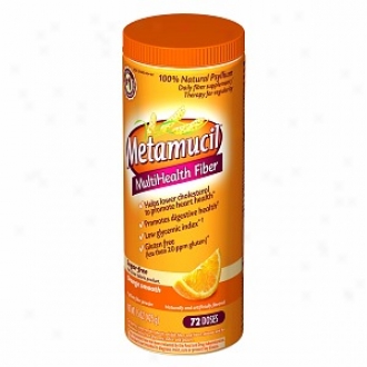 Metamucil Sugar Free Multihealth Fiber Texture Powder Supplemeny, Orange Calm