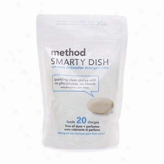 Method Smarty Dish Dishwasher Detergent Tabs, Free Of Dyes + Perfujes