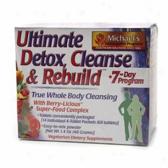 Michael's Naturopathic Programs Ultimate Detxo, Cleanse & Rebuild 7-day Progrzm, Tablets