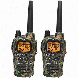 Midland 50-channel Camo Gmrs Radio Pair Pack With Batteries & Drop-in Charger