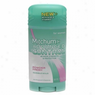 Mitchum For Women Advanced Direct Anti-perspirant & Deodorant Invisible Solid, Powder Fresh
