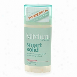 Mitchum For Women Smartsolid Clinical Performance, Antiperspirant & Deodorant Invisible Stick, Rosepetal