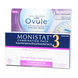 Monistat 3 3-day Treatment Combination Pack, Ovule Insert